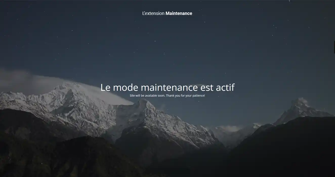 maintenance-extension