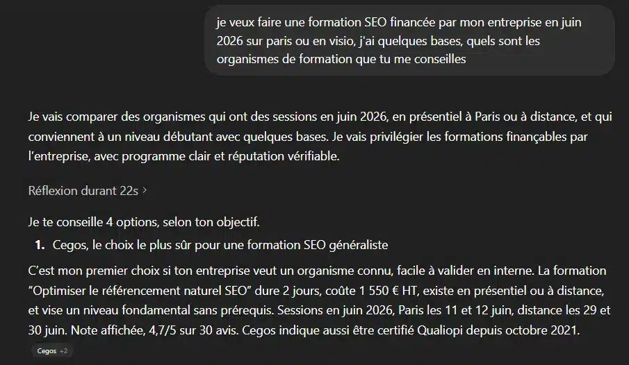 réponse de chatGPT : cegos-seo-query-fan-out