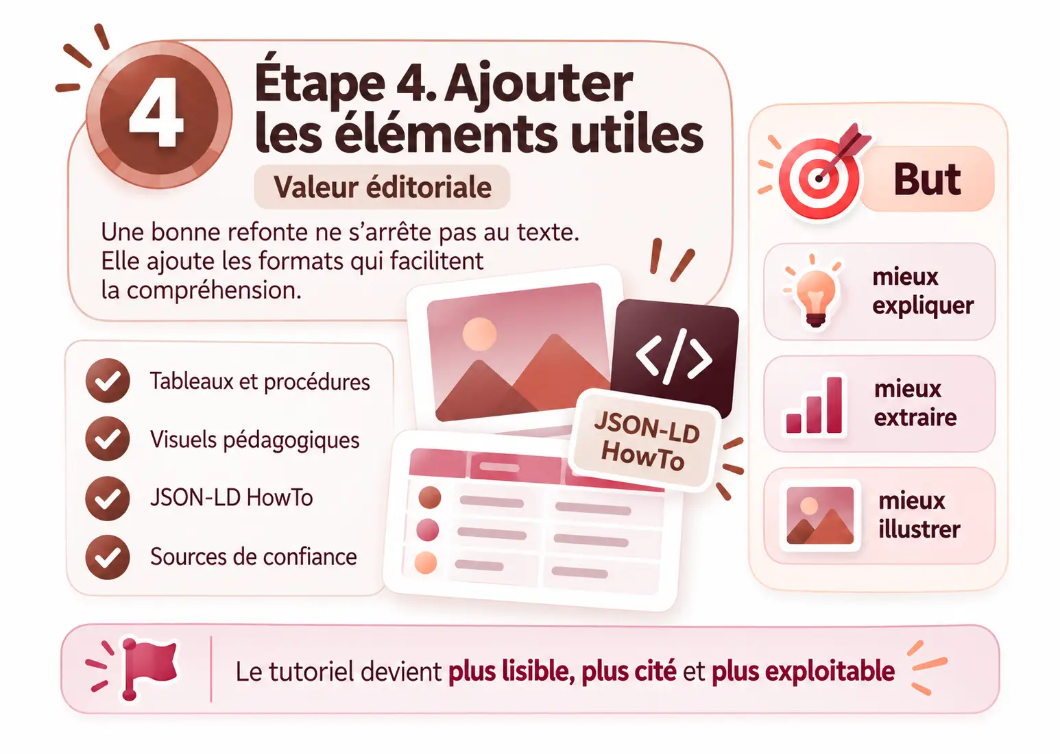 Étape 4. Ajouter les formats qui facilitent la lecture et le contrôle technique.